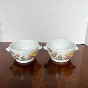 Set of 2 Pillivuyt France Les Volutes Art Noveau Individual Casserole/Soup Bowl